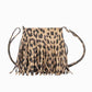 PU Leather Crossbody Bag with Fringe
