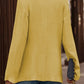 Single-Button Long Sleeve Blazer
