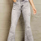 BAYEAS High Waisted Acid Wash Flare Jeans