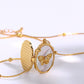Butterfly Shell Pendant Copper Necklace